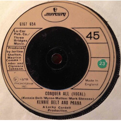 Kennie Delt / Prana (3) Conquer All USED VINYL 7INCH 45 RPM