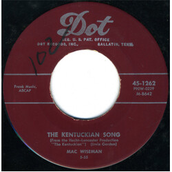 Mac Wiseman The Kentuckian Song / Wabash Cannonball USED VINYL 7INCH 45 RPM