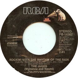 The Judds Rockin' With The Rhythm Of The Rain USED VINYL 7INCH 45 RPM SINGLE STYRENE STEREO