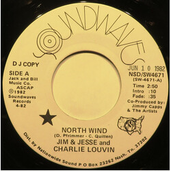 Jim & Jesse / Charlie Louvin North Wind USED VINYL 7INCH 45 RPM PROMO
