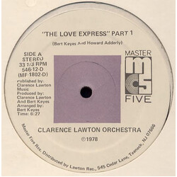 Clarence Lawton Orchestra The Love Express USED VINYL 12INCH 33 S RPM STEREO
