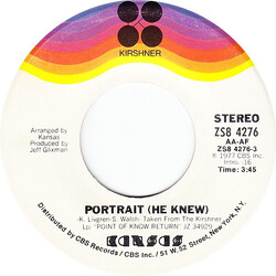 Kansas (2) Portrait (He Knew) USED VINYL 7INCH SINGLE