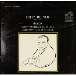 Joseph Haydn / Fritz Reiner "Clock" Symphony No. 101 In D / Symphony No. 95 In C Minor Vinyl LP USED