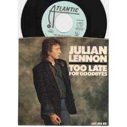 Julian Lennon Too Late For Goodbyes USED VINYL 7INCH 45 RPM SINGLE PROMO STEREO