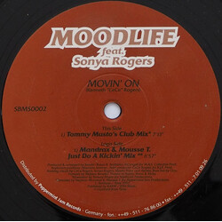 Moodlife / Sonya Rogers Movin' On USED VINYL 12INCH 45 RPM