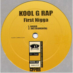 Kool G Rap First Nigga USED VINYL 12INCH PROMO
