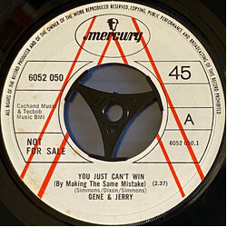 Gene Chandler / Jerry Butler You Just Can't Win / Sho Is Grooving USED VINYL 7INCH 45 RPM SINGLE PROMO