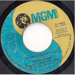 The Ovations / Louis Williams Having A Party (Medley) USED VINYL 7INCH 45 RPM