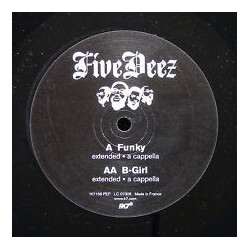 Five Deez Funky / B-Girl USED VINYL 12INCH 33 S RPM EP PROMO