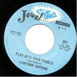 Lightnin' Hopkins Play With Your Poodle USED VINYL 7INCH 45 RPM SINGLE