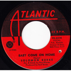Solomon Burke Baby Come On Home Vinyl 7" USED