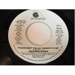 Solomon Burke Please Don't You Say Goodbye To Me USED VINYL 7INCH 45 RPM PROMO