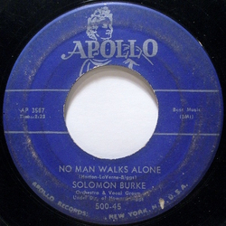 Solomon Burke No Man Walks Alone / Walking In A Dream Vinyl 7" USED