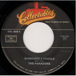 The Paradons / The Blue Jays Diamonds & Pearls / Lovers Island USED VINYL 7INCH 45 RPM REISSUE