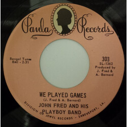 John Fred & His Playboy Band We Played Games / Lonely Are The Lonely USED VINYL 7INCH SINGLE 45 RPM