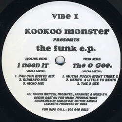 Kookoo Monster The Funk E.P. USED VINYL 12INCH EP 33 S RPM