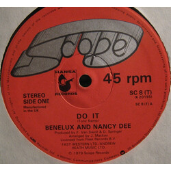Benelux & Nancy Dee Do It / Taste Me USED VINYL 12INCH 45 RPM