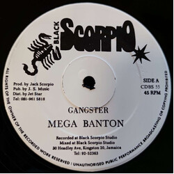 Mega Banton Gangster USED VINYL 12INCH 45 RPM