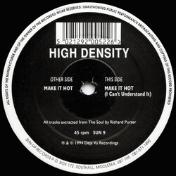 High Density (2) Make It Hot USED VINYL 12INCH