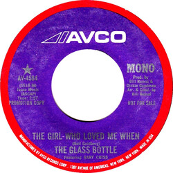The Glass Bottle / Gary Criss The Girl Who Loved Me When USED VINYL 7INCH 45 RPM PROMO STEREO MONO