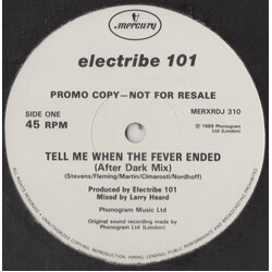 Electribe 101 Tell Me When The Fever Ended USED VINYL 12INCH 45 RPM SINGLE PROMO