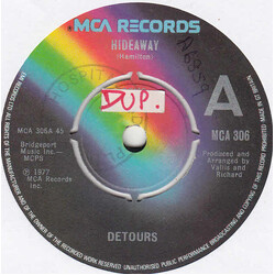 The Detours (3) Hideaway USED VINYL 7INCH 45 RPM PROMO