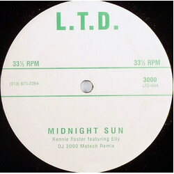Rennie Foster / Elly (5) Midnight Sun (DJ 3000 Motech Remix) USED VINYL 12INCH 33 S RPM SINGLE SIDED LIMITED EDITION