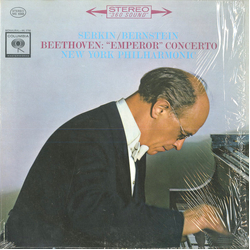 Ludwig van Beethoven / Rudolf Serkin / Leonard Bernstein / New York Philharmonic "Emperor" Concerto Vinyl LP USED