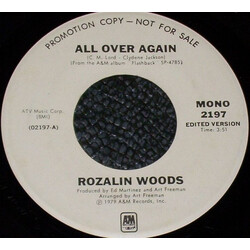 Rozalin Woods All Over Again USED VINYL 7INCH 45 RPM PROMO STEREO MONO