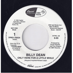 Billy Dean Only Here For A Little While Vinyl 7" USED