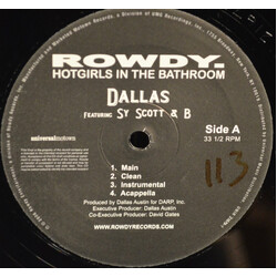 The Dallas Austin Experience / Sy Scott / B Star Hotgirls In The Bathroom USED VINYL 12INCH 33 S RPM PROMO