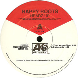 Nappy Roots Headz Up / Ballin' On A Budget USED VINYL 12INCH PROMO 33 S RPM