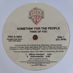 Somethin' For The People Think Of You USED VINYL 12INCH 33 S RPM PROMO