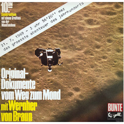 Wernher Von Braun Original-Dokumente Vom Weg Zum Mond Mit Wernher Von Braun Vinyl LP USED