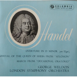 Georg Friedrich Händel / George Weldon / London Symphony Orchestra Overture In D Minor Vinyl 7" USED