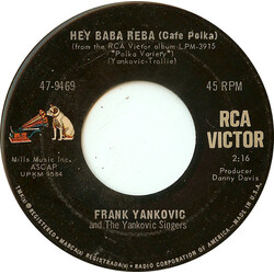 Frank Yankovic / The Yankovic Singers Hey Baba Reba (Cafe Polka) USED VINYL 45 RPM 7INCH