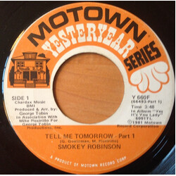 Smokey Robinson Tell Me Tomorrow - Part 1 USED VINYL 7INCH REISSUE SINGLE