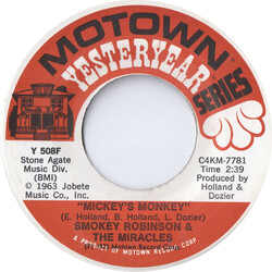 The Miracles Mickey's Monkey / A Love She Can Count On USED VINYL 7INCH 45 RPM SINGLE