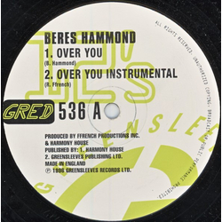 Beres Hammond / Robert Ffrench Over You / Cry No More Vinyl 12" USED