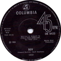 Lulu Boy USED VINYL 7INCH 45 RPM SINGLE