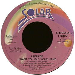 Lakeside I Want To Hold Your Hand USED VINYL 7INCH 45 RPM STYRENE STEREO