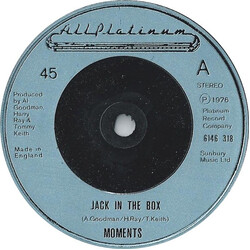 The Moments Jack In The Box USED VINYL 7INCH SINGLE 45 RPM