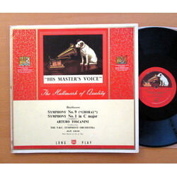 Ludwig van Beethoven / Arturo Toscanini / NBC Symphony Orchestra Symphony No. 9 In D Minor ("Choral") 1st, 2nd & 3rd Movements Vinyl LP USED