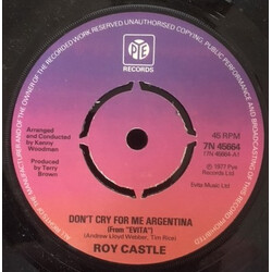 Roy Castle Don't Cry For Me Argentina USED VINYL 7INCH