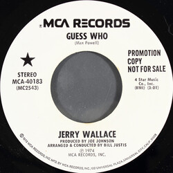 Jerry Wallace Guess Who USED VINYL 7INCH 45 RPM PROMO STEREO