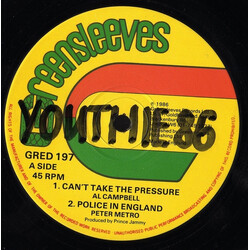 Al Campbell / Peter Metro Can't Take The Pressure / Police In England USED VINYL 12INCH 45 RPM