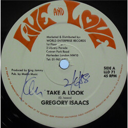 Gregory Isaacs Take A Look USED VINYL 12INCH 45 RPM