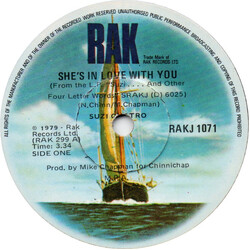 Suzi Quatro She's In Love With You USED VINYL 7INCH 45 RPM SINGLE