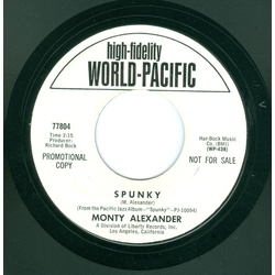 Monty Alexander Spunky / Rattlesnake Vinyl 7" USED