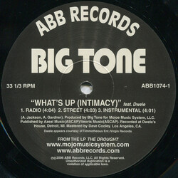 Big Tone (2) What's Up (Intimacy) / Good Ole Days USED VINYL 12INCH